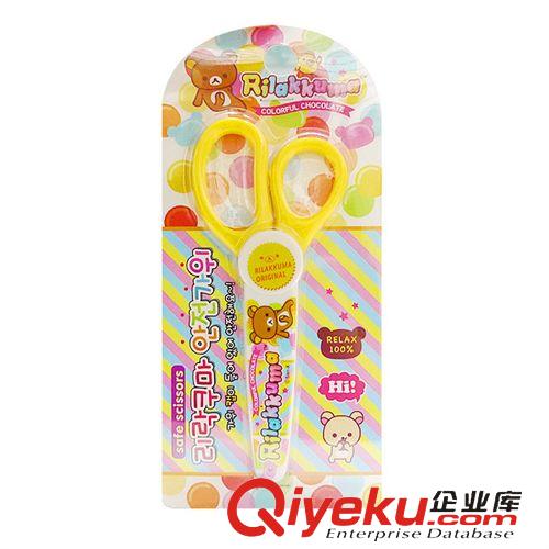 文具用品 韓國zprilakkuma 寶寶安全剪刀 松弛熊安全剪子原始圖片2