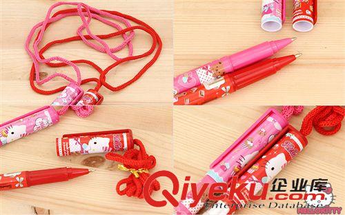 文具用品 韓國zphello kitty掛繩筆 凱蒂貓圓珠筆原始圖片3