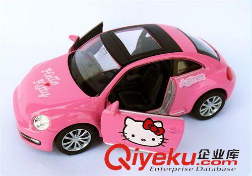 兒童玩具 韓國zpHello Kitty卡通汽車裝飾擺件模型甲殼蟲原始圖片2