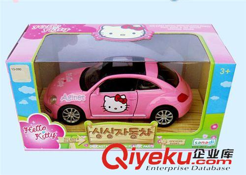 兒童玩具 韓國zpHello Kitty卡通汽車裝飾擺件模型甲殼蟲原始圖片3