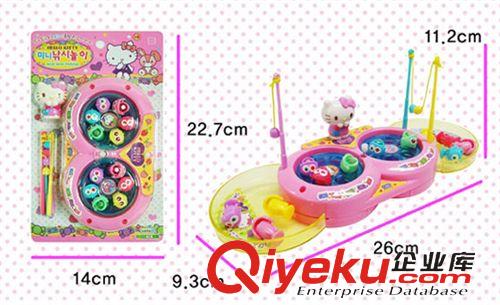 兒童玩具 韓國zphello kitty 玩具 凱蒂貓釣魚玩具套裝（磁性釣魚方式)原始圖片3