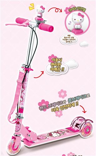 兒童玩具 韓國zphello kitty  凱蒂貓 腳踏車原始圖片2