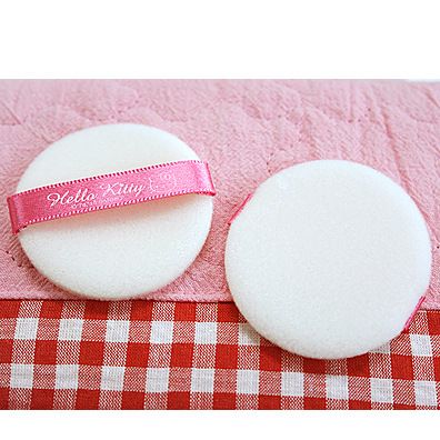 美容用品 韓國zphello kitty 凱蒂貓 聚氨酯粉撲 2個套裝原始圖片2