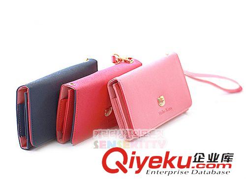 服飾配件 韓國(guó)正版hello kitty長(zhǎng)款錢包 凱蒂貓手機(jī)包原始圖片3