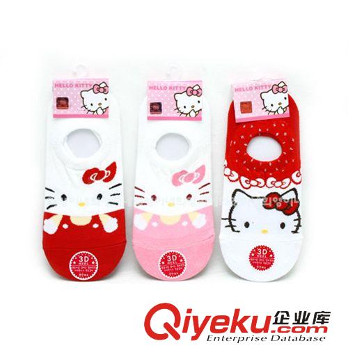 服飾配件 韓國zphello kitty襪子  凱蒂貓船襪原始圖片3