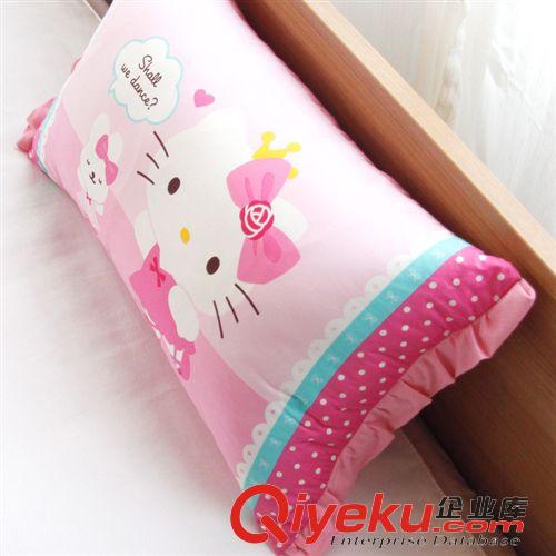 家紡用品 韓國(guó)正品hello kitty 凱蒂貓兒童枕頭 {bfb}棉原始圖片3