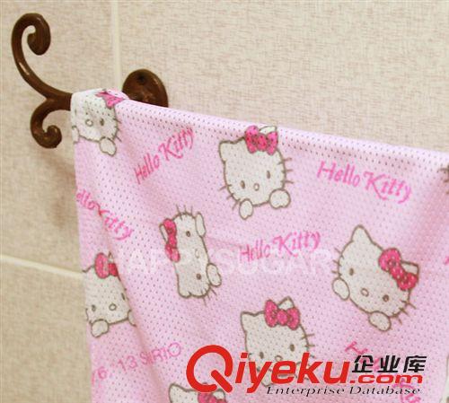 家紡用品 韓國(guó)zphello kitty 長(zhǎng)條泡沫浴巾 凱蒂貓柔軟洗澡巾原始圖片3