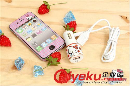 汽車配件 韓國zphello kitty 凱蒂貓車載手機充電器 1個USB原始圖片2