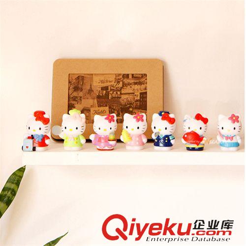 汽車配件 日本zphellokitty車內裝飾品 凱蒂貓服務員公仔 7個套裝原始圖片2