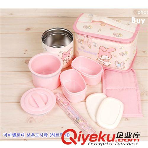 其他品牌 日本進口 zp mymelody 美樂蒂 保溫飯盒 便當盒套裝