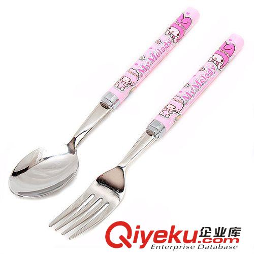其他品牌 韓國zpmymelody 美樂蒂 不銹鋼勺子叉子餐具套裝原始圖片3