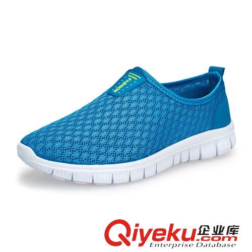 單鞋 春夏新款潮男溯溪速干熒光色超輕透氣網(wǎng)布鞋男士懶人鞋晨運(yùn)一腳蹬原始圖片3