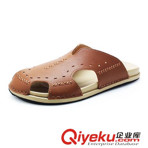 涼拖 夏季新款懶人鞋子 透氣日常居家男鞋 個性時尚駕車豆豆鞋半拖鞋原始圖片2