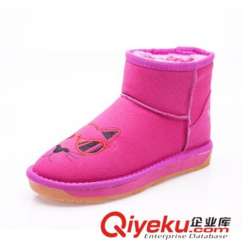 靴子 冬季女士雪地靴 卡通貓咪女棉靴 舒適保暖女靴 廠家直銷批發(fā)原始圖片2