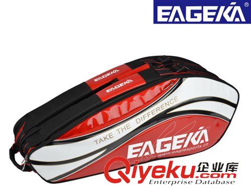 專業(yè)羽毛球包/運動包 【專柜正品】鷹爾凱/EAGEKA  B52215 六支裝雙肩背羽毛球拍包球袋