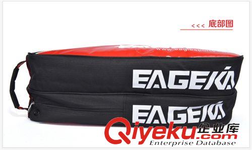 專業(yè)羽毛球包/運(yùn)動包 【專柜正品】鷹爾凱/EAGEKA B52213 六支裝雙肩背羽毛球拍包球袋原始圖片3