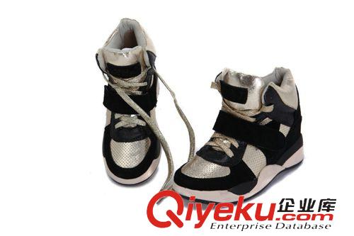 2015年01月 同款zp2014新款拼色內(nèi)增高透氣高幫zp女鞋系帶休閑運(yùn)動(dòng)鞋原始圖片3