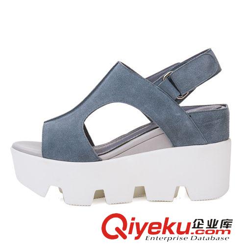 皮鞋 廠家批發2014夏季新款增高女單鞋 韓版潮流時尚套腳 圓頭高跟鞋女