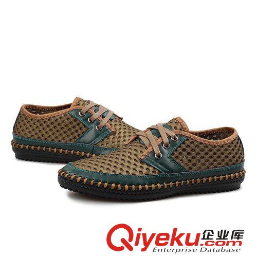 網(wǎng)布鞋 創(chuàng)渃春秋新品男鞋透氣休閑網(wǎng)布鞋百搭英倫潮鞋時(shí)尚運(yùn)動(dòng)軟底手工鞋原始圖片3