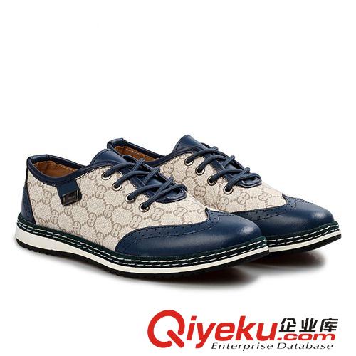 80-100元 新款雕花牛津男鞋復(fù)古男式休閑鞋時(shí)尚百搭單鞋布洛克男鞋簡(jiǎn)約潮鞋原始圖片2