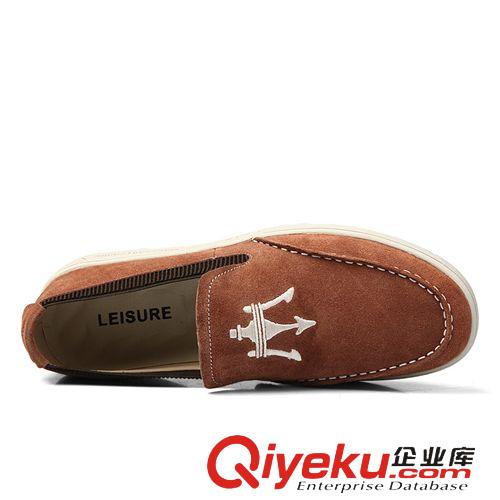 80-100元 創(chuàng)渃zp新品男鞋英倫韓版套腳潮流休閑鞋男士反絨皮板鞋百搭單鞋原始圖片3