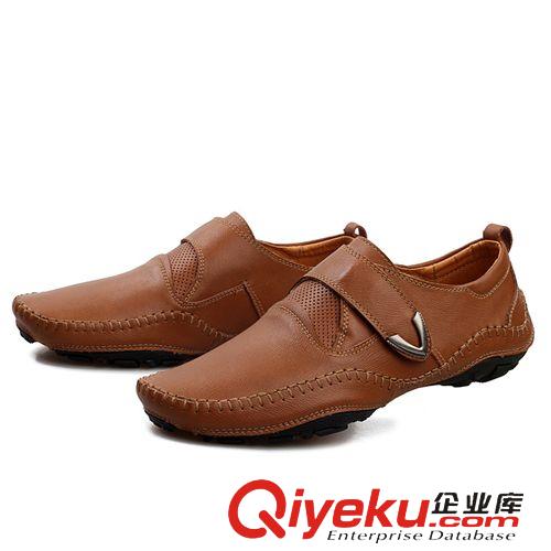 2015-4月新款 創渃zp新款男鞋頭層皮休閑鞋駕駛八爪鞋男式輕便司機鞋百搭單鞋原始圖片3