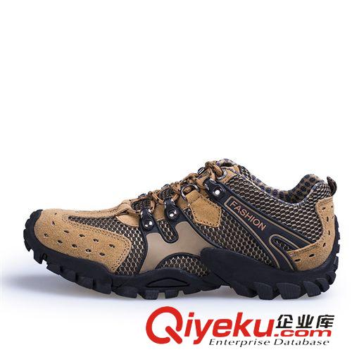 2015-4月新款 創(chuàng)渃新款反絨皮男鞋男士戶外徒步登山鞋時尚休閑運動鞋透氣網(wǎng)布鞋原始圖片2