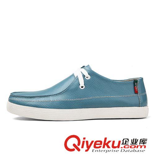皮鞋 創(chuàng)渃zp新款男鞋時尚頭層皮單鞋韓版zp板鞋青春潮流日常休閑鞋原始圖片2