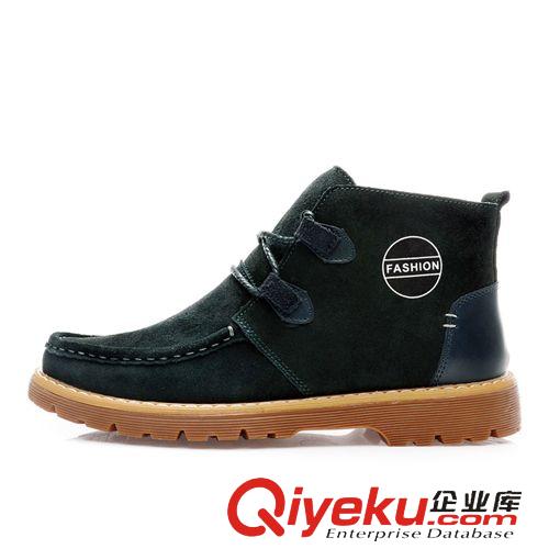 板鞋 秋冬新款英倫男式靴高幫zp男靴時(shí)尚潮流皮靴歐美馬丁靴百搭單靴原始圖片2