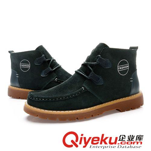 板鞋 秋冬新款英倫男式靴高幫zp男靴時(shí)尚潮流皮靴歐美馬丁靴百搭單靴原始圖片3