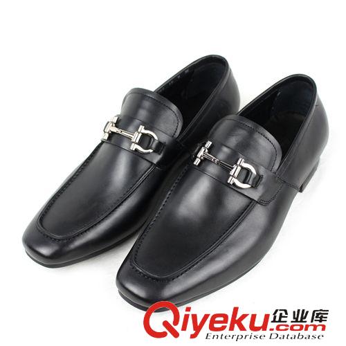 現(xiàn)貨熱賣區(qū) 2014新款高端英倫真皮商務(wù)正裝男鞋小牛皮歐版手工皮鞋套腳低幫鞋原始圖片2
