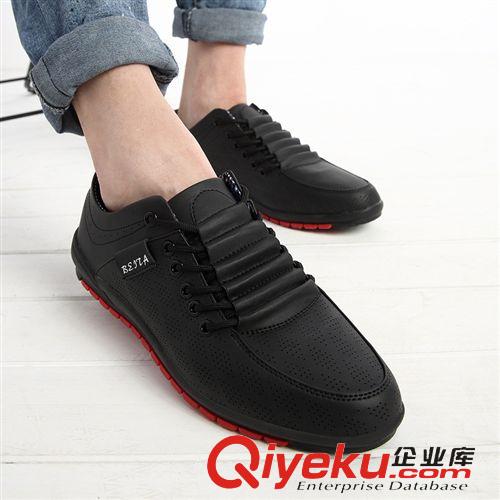 休閑皮鞋 廠家直銷韓版潮流行春夏男鞋男士休閑鞋網(wǎng)面透氣潮鞋單鞋子皮鞋男原始圖片2