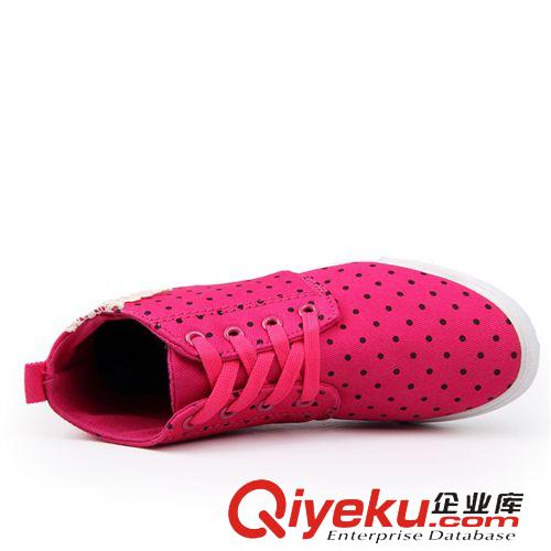 帆布鞋 秋季爆款小碎花帆布鞋女 高幫學(xué)生休閑舒適平底鞋子韓版潮鞋原始圖片3
