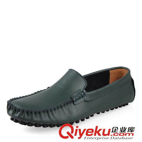 潮流英倫休閑鞋 爆款豆豆鞋夏季新品男士休閑皮鞋英倫潮流商務時尚百搭一件代發原始圖片2