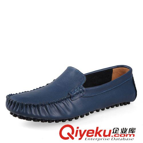 潮流英倫休閑鞋 爆款豆豆鞋夏季新品男士休閑皮鞋英倫潮流商務時尚百搭一件代發原始圖片3