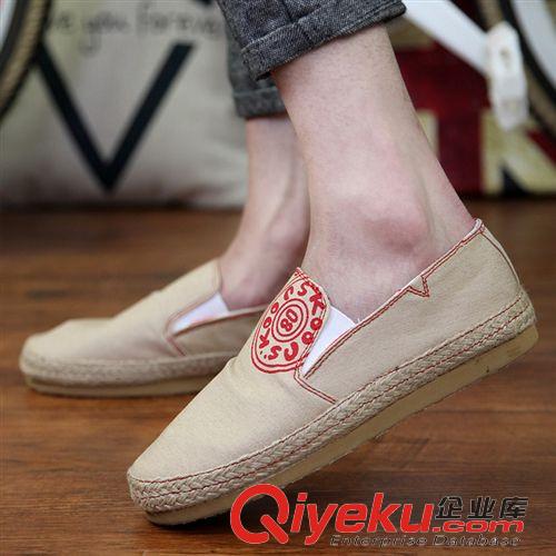 帆布鞋 休閑鞋 樂福休閑鞋 麻布底樂福休閑鞋 潮流麻布底樂福休閑鞋原始圖片3