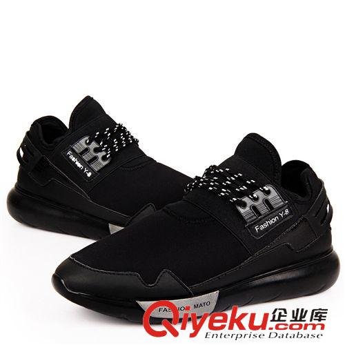 增高鞋 學(xué)生新款彈力布拼接套腳男潮鞋休閑低幫鞋 花色運(yùn)動(dòng)鞋一件代發(fā)原始圖片2