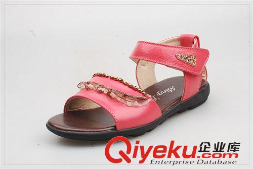 皮鞋 夏款明璐童鞋女童皮鞋涼鞋中童鞋zp 32902B原始圖片2