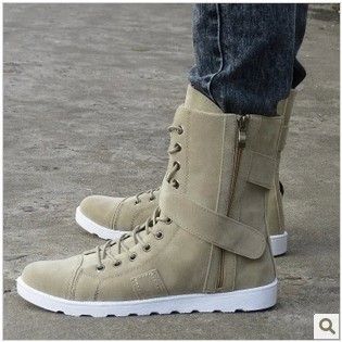 男鞋 冬季新款復(fù)古馬丁靴軍靴男靴子時(shí)尚靴男士高幫長(zhǎng)筒靴韓版男鞋批發(fā)原始圖片3
