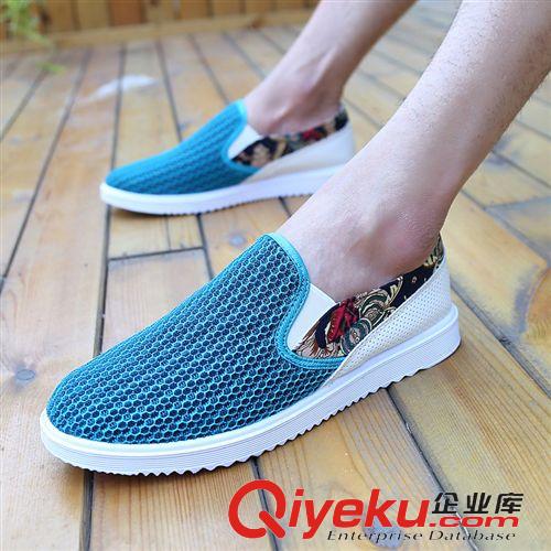 洞洞鞋 夏季套腳懶人鞋子韓版潮流網(wǎng)鞋透氣休閑鞋板鞋男士鏤空男鞋可代發(fā)原始圖片3