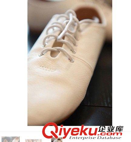 單鞋 2014復古韓版小白鞋英倫平底女單鞋平跟白色清新綁帶甜美淑女風格原始圖片3