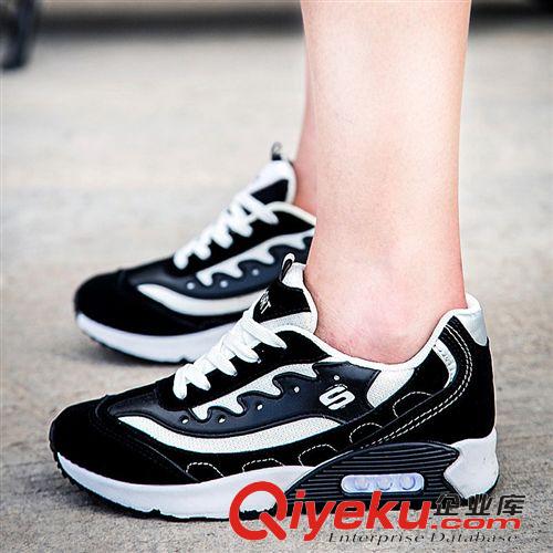 2015{zx1}潮鞋 批發(fā)2015男女鞋內(nèi)增高鞋韓國趙敏英街拍款黑白版運動鞋情侶跑步鞋原始圖片3