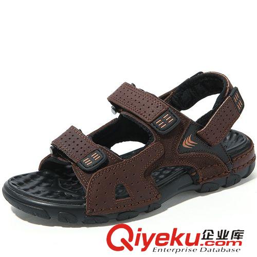 皮鞋 批發(fā)代理淘寶爆款男式zp拖鞋英倫輕便透氣沙灘鞋潮時(shí)尚家居拖鞋