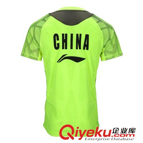 運動服 14年新品 LINING李寧羽毛球服 正品 國家隊比賽上衣 運動短袖T恤原始圖片2