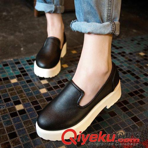單鞋 新款女單鞋小白鞋厚底女單鞋韓版百搭舒適松糕女單鞋廠家批發(fā)代理原始圖片3
