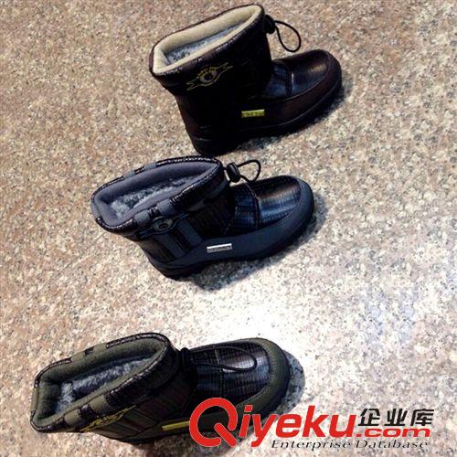童鞋 熱銷男女童鞋中幫加絨保暖防滑魔術(shù)貼兒童棉鞋寶寶韓國童鞋批發(fā)原始圖片2