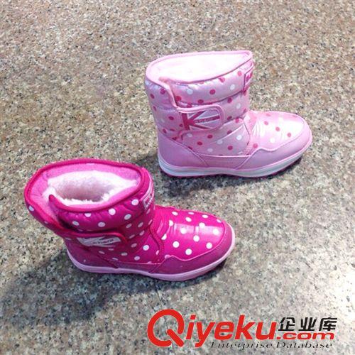 童鞋 新款冬季新品 波點布面兒童女大童靴 兒童棉鞋男女童鞋全網熱銷原始圖片3