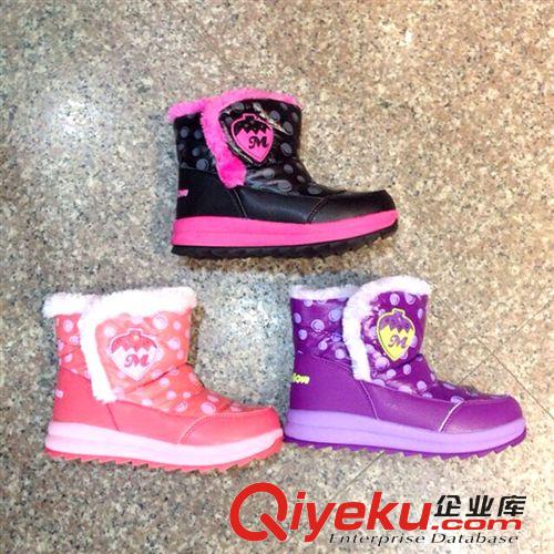 童鞋 全網直銷 男童寶寶冬短靴 女童兒童雪地靴防水保暖童鞋童靴原始圖片2