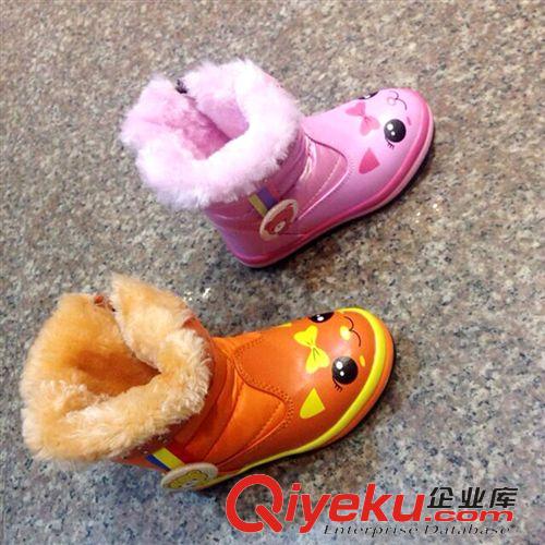 童鞋 tj熱銷兒童棉鞋寶寶棉鞋男童女童鞋中幫加絨保暖防滑兒童靴原始圖片2