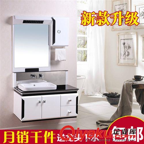 衛(wèi)浴柜洗衣柜 tj簡歐浴室柜PVC衛(wèi)浴吊柜衛(wèi)生間洗手臺面盆洗臉盆柜組合1259原始圖片3